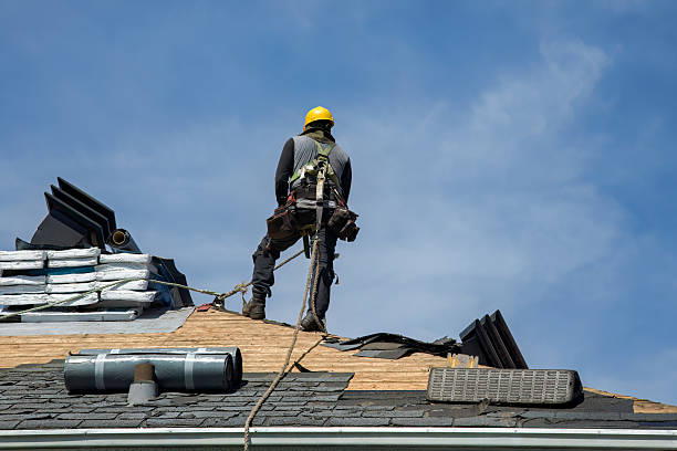 Professional Gutter Installation technician working in Jim Thorpe, PA